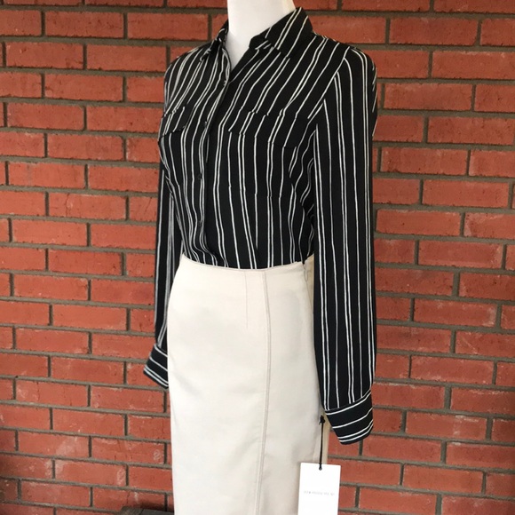 Who What Wear Tops - WHO WHAT WEAR Striped Blouse